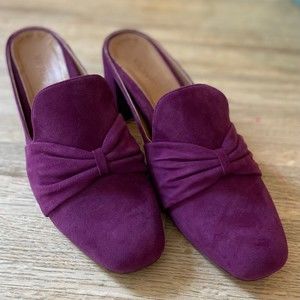 VIONIC Plaza Presley Merlot Suede Mules size 9